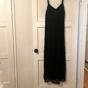 Torrid Black Lace Maxi Dress 1X